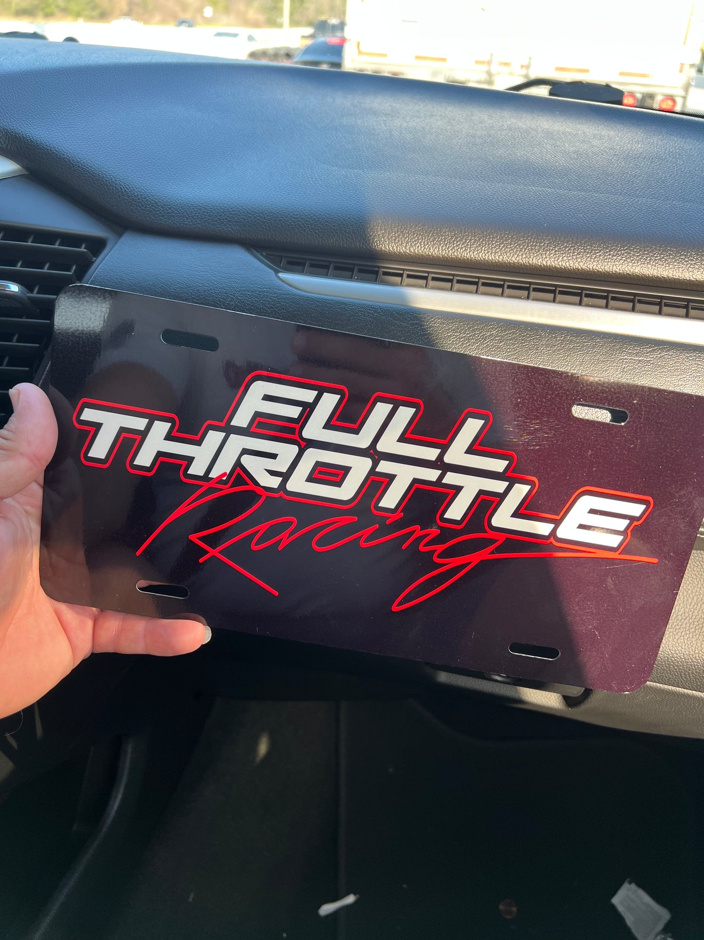 FULL THROTTLE RACING LICENCE PLATE