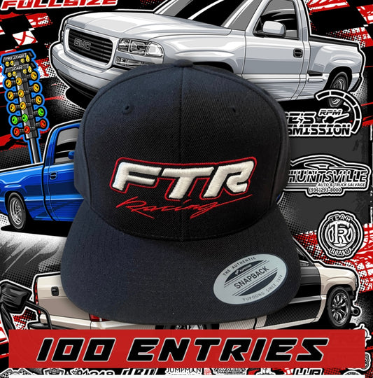 FTR RACING BLACK CAP (3X = 300 ENTRIES)
