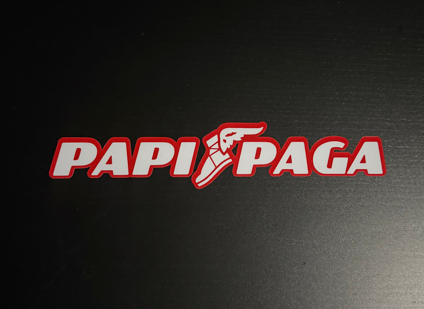 PAPI PAGA DECAL (10”X2”)
