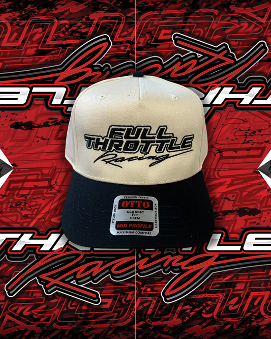 FULL THROTTLE RACING BEIGE / BLACK CAP