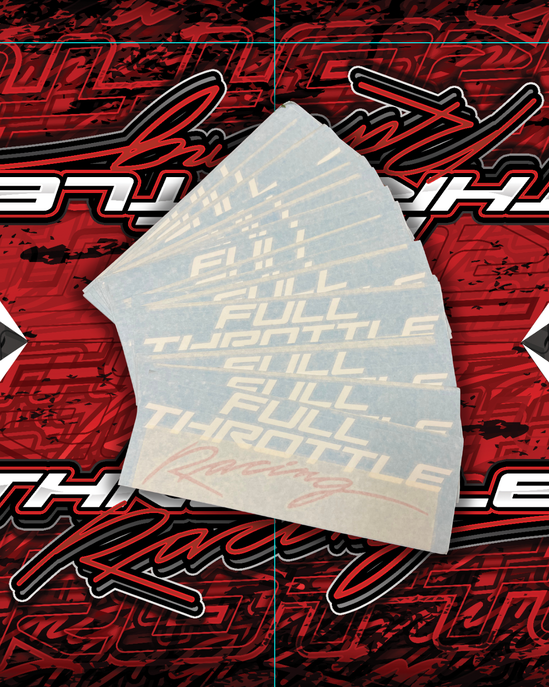 FULL THROTTLE RACING DECAL 12X3 1/2 750 BONUS ENTRIES