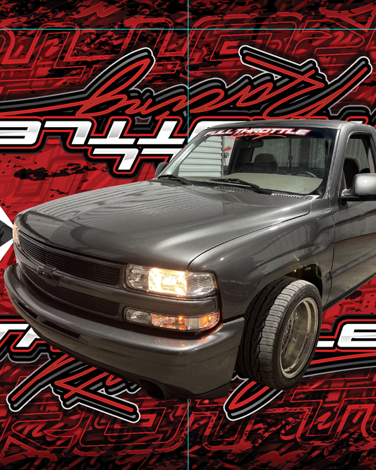 FULL THROTTLE RACING WINDSHIELD DECAL 1750 BONUS ENTRIES