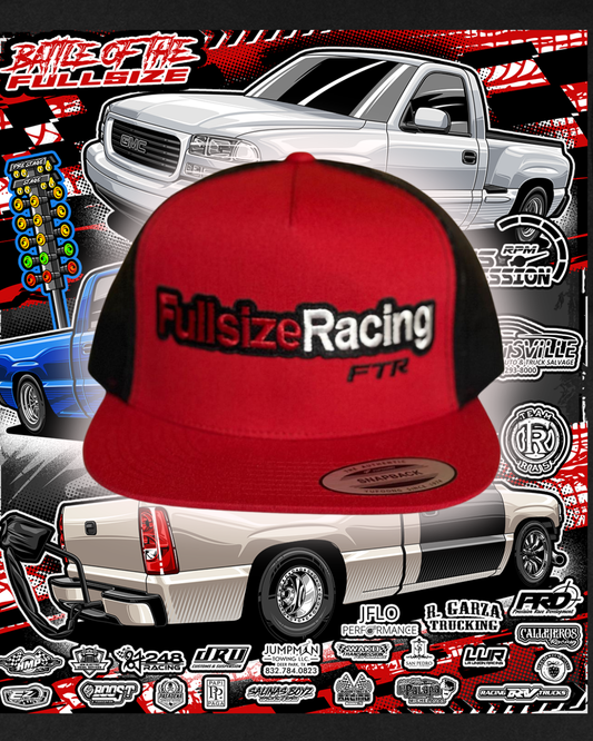 FULLSIZE RACING RED/BLACK CAP (40 ENTRIES)